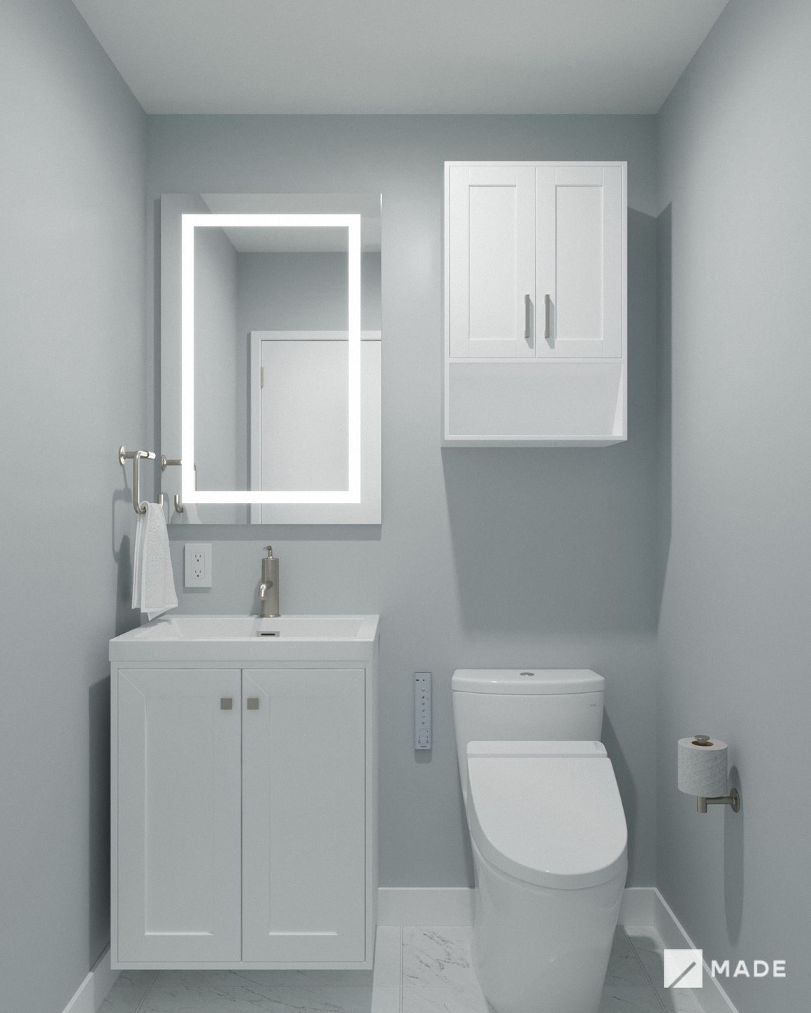 Bathroom design with vanities