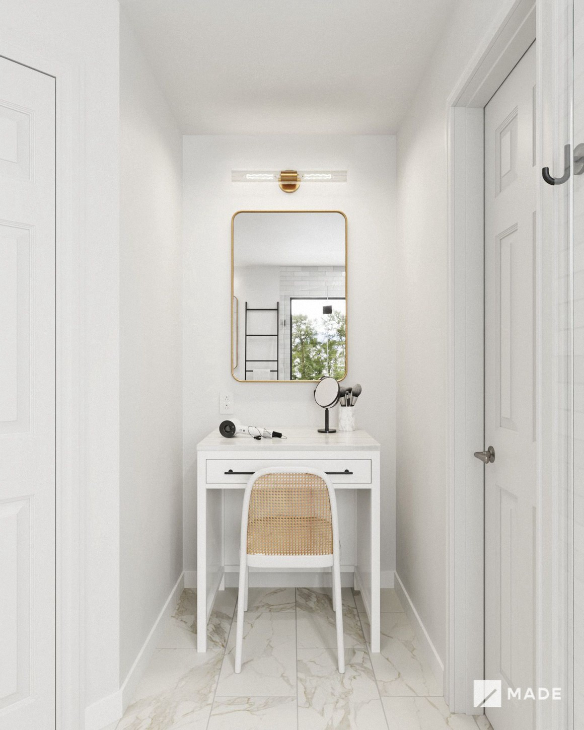 Bathroom design with vanities