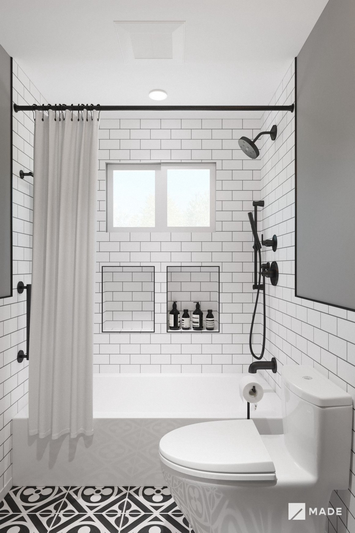 Bathroom design with bathtubs