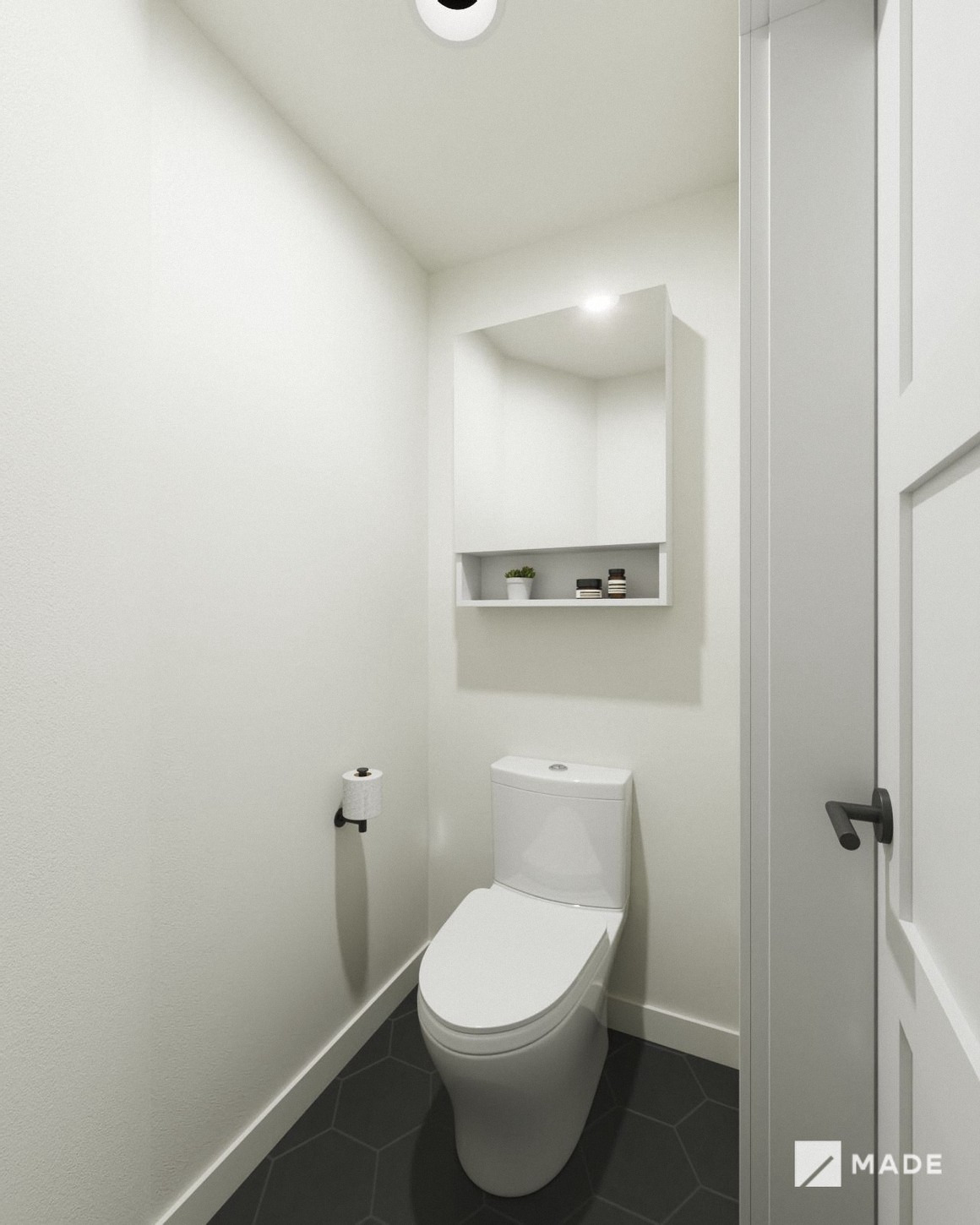 Bathroom design with showers
