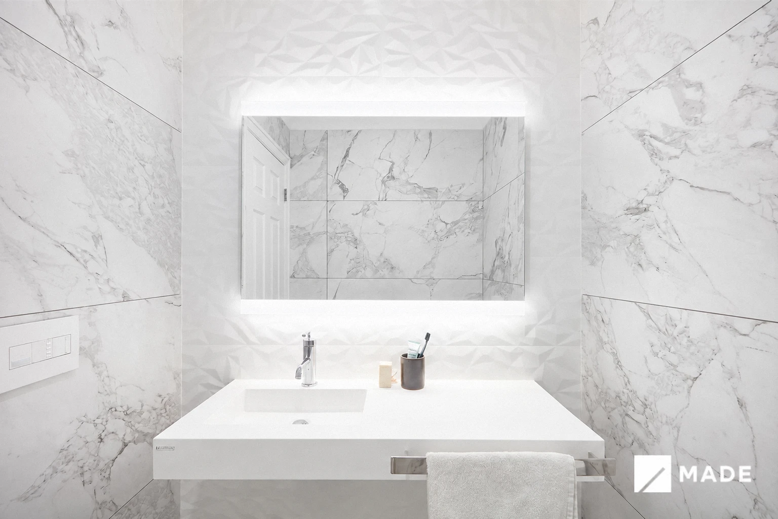 Bathroom design with vanities