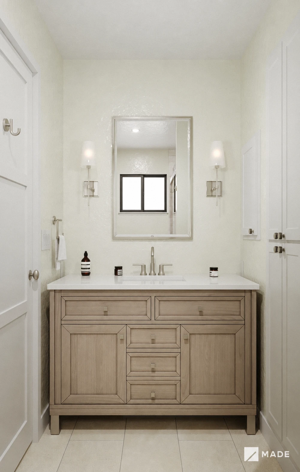 Bathroom design with vanities