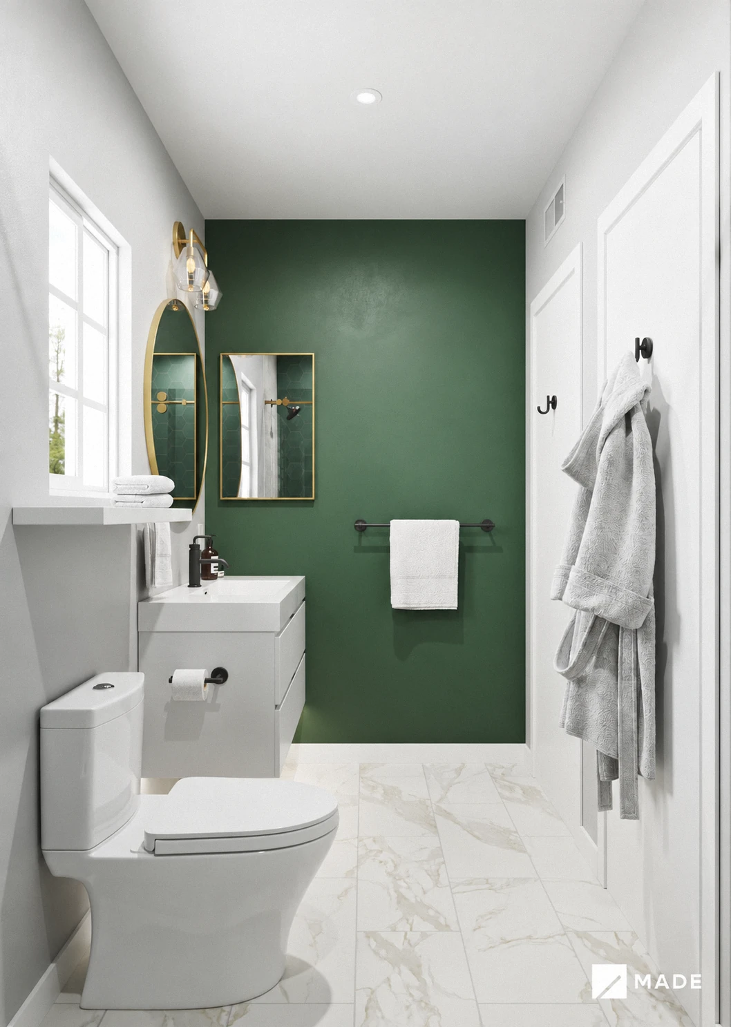Bathroom design with vanities