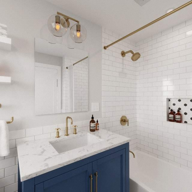Bathroom interior from the original Made Renovation virtual tour 10